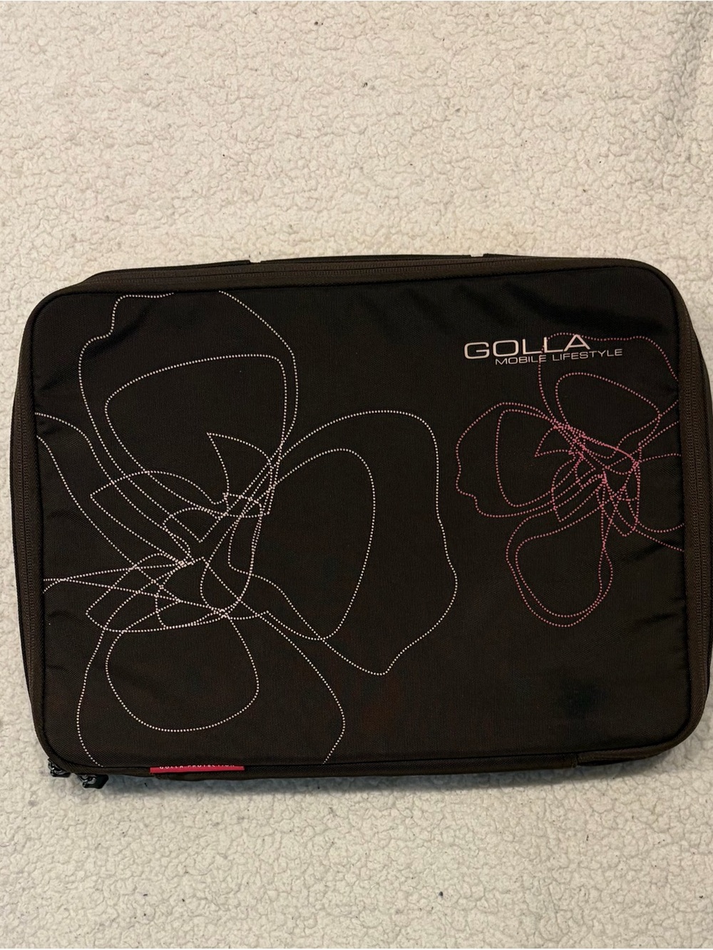 Golla Mobile Lifestyle Brown Floral Padded Laptop Case